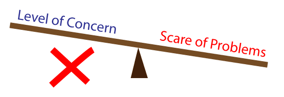 Your concern is little. You are scared of everything. Do not do it.